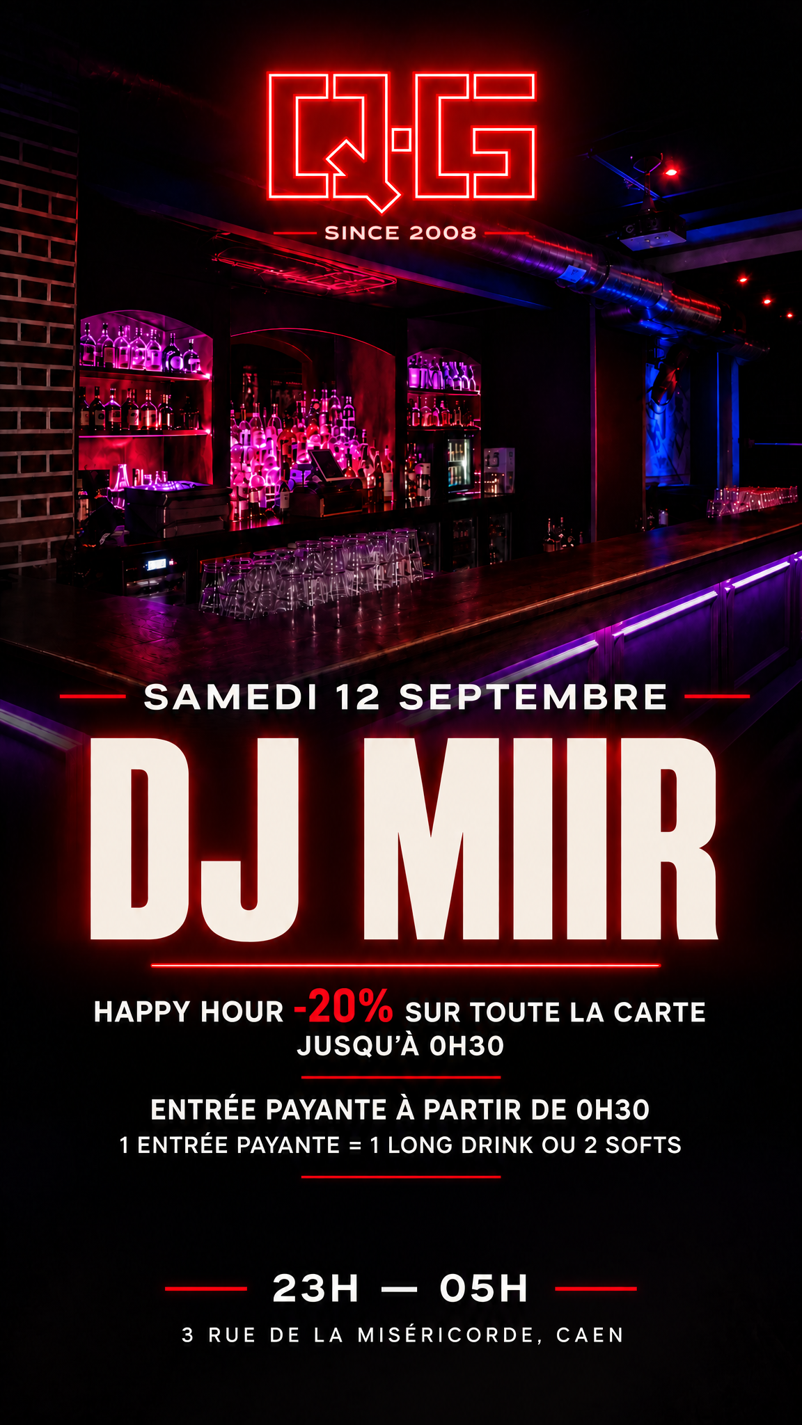 Samedi 13/09 Soirée Clubbing avec DJ MIIR