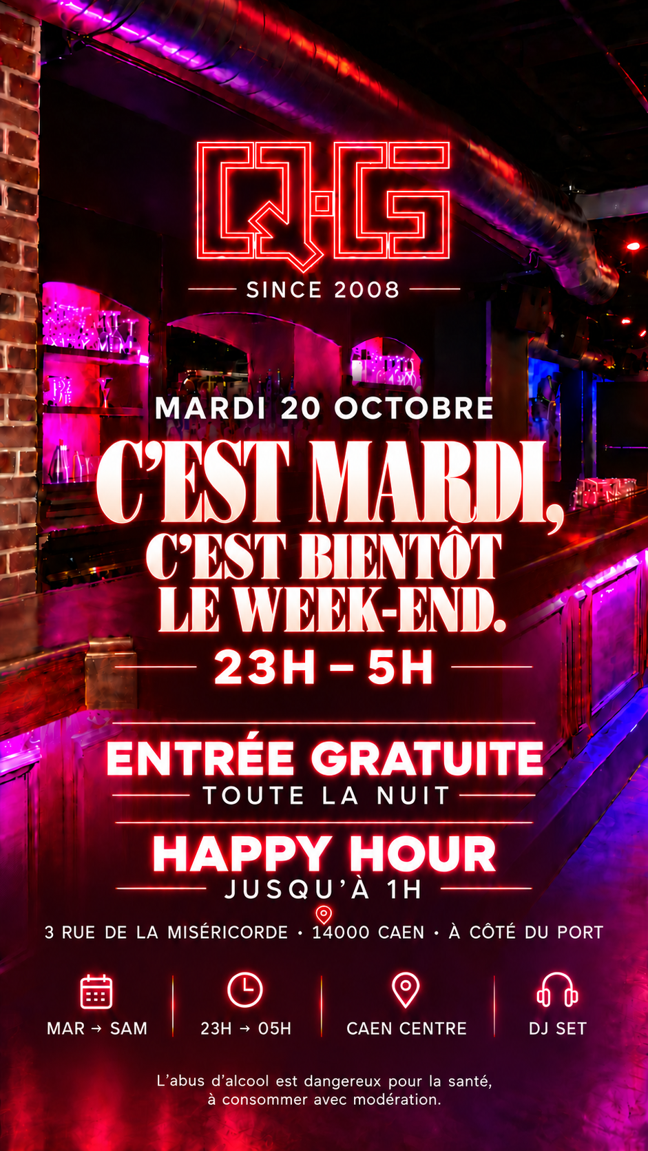 C'est mardi, c'est bientôt le week-end.