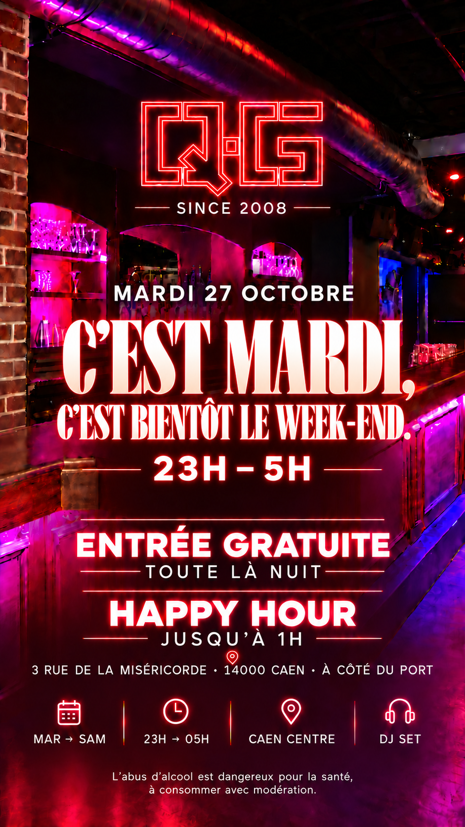 C'est mardi, c'est bientôt le week-end.